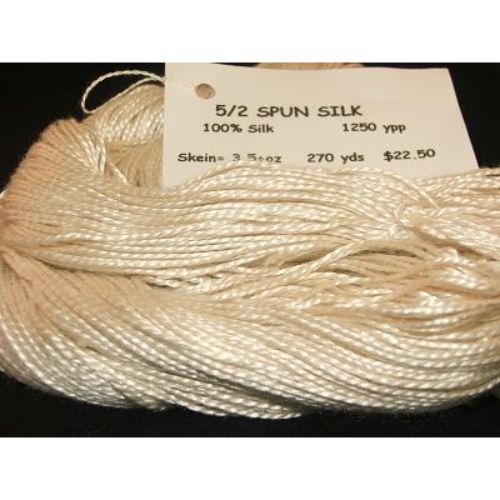 5/2 Spun Silk, 3.5 oz - 6 skeins left