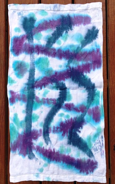 Hand Dyed Linen Table Runner