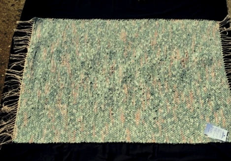 Handwoven Fabric Rag Rug Handwoven Fabric Rag Rug