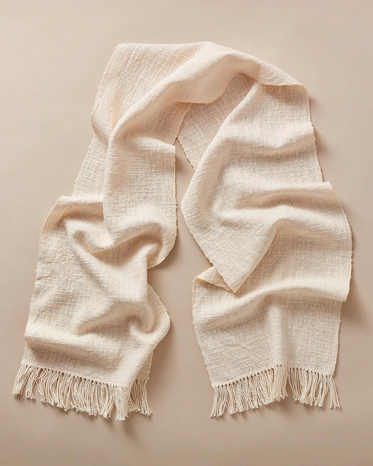 G Textured Cotton Scarf